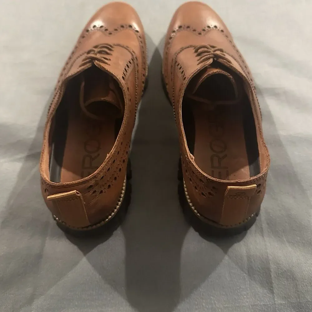 Cole Haan Zero Grand Wingtip Oxfords Dress Shoes Mens 11.5 M C24964 Brown